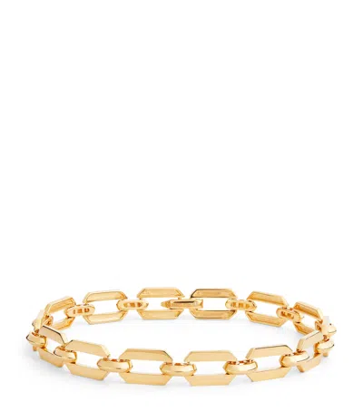 Shay Yellow Gold Deco Chain Bracelet