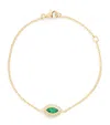 Shay Yellow Gold, Diamond And Emerald Evil Eye Bracelet In Gold