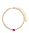Shay Yellow Gold, Diamond And Ruby Necklace In Gold