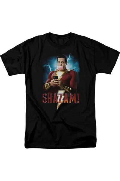 Shazam Movie Blowing Up Short Sleeve Adult Tee / T-shirt In Black