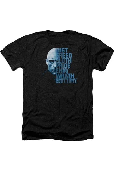 Shazam Movie Evil Sivana Adult Heather Tee / T-shirt In Black