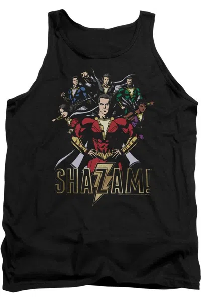 Shazam Movie Group Of Heroes Adult Tank Top In Black