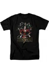 Shazam Movie Group Of Heroes Short Sleeve Adult Tee / T-shirt In Black