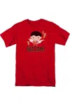 Shazam Movie Shazam Chibi Short Sleeve Adult Tee / T-shirt In Red