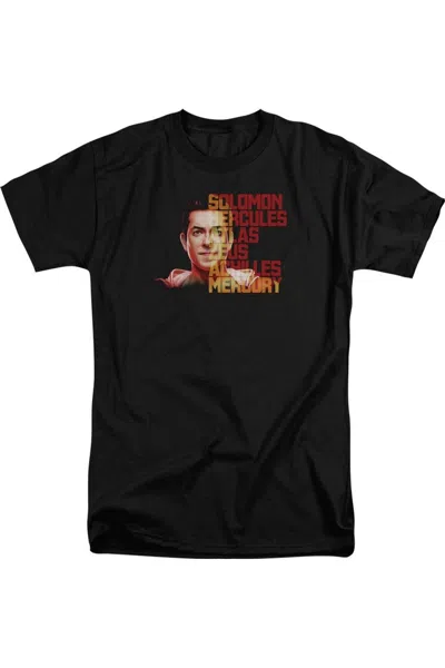 Shazam Movie Shazam Hope Short Sleeve Adult Tall Tee / T-shirt In Black