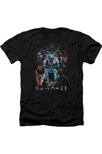 Shazam Movie Sins Adult Heather Tee / T-shirt In Black