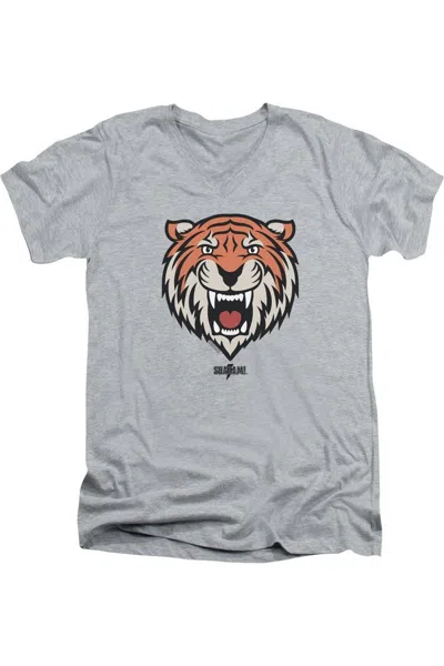 Shazam Movie Tawky Tawny Short Sleeve Adult V Neck Premium Cotton Tee / T-shirt In Multi