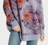 She & Sho Daisy Slouchy Sweater In Purple In Purple