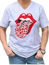 She Shed Lover Lips Tee In White In White