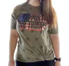 She Shed Support Our Troops Tee In Green In Green