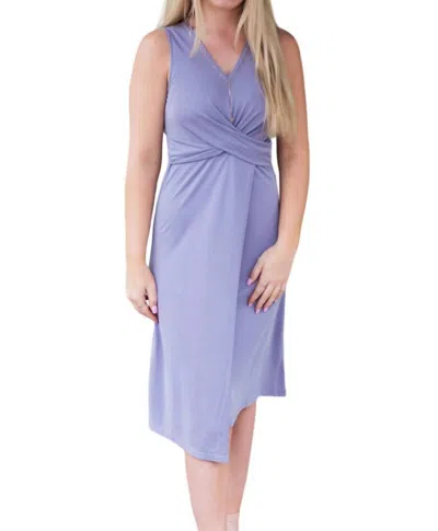 She + Sky Another Day Dress In Blue Grey