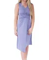 She + Sky Another Day Dress In Blue Grey In Purple