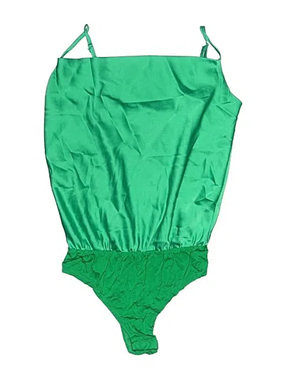 Pre-owned She + Sky Bodysuit In Green