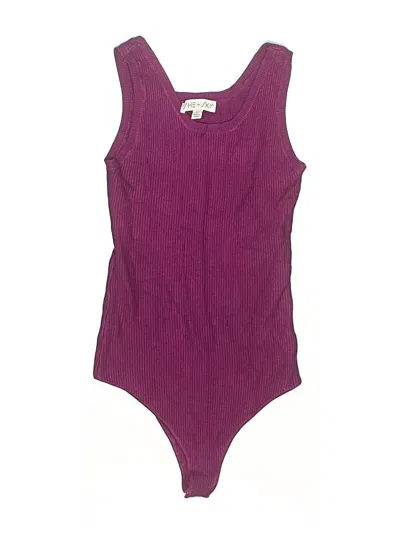 Pre-owned She + Sky Bodysuit In Purple
