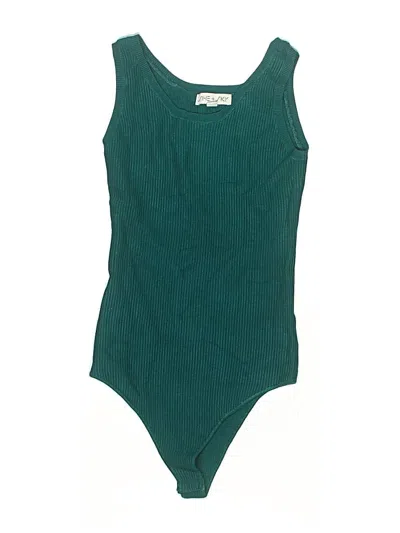Pre-owned She + Sky Bodysuit In Teal
