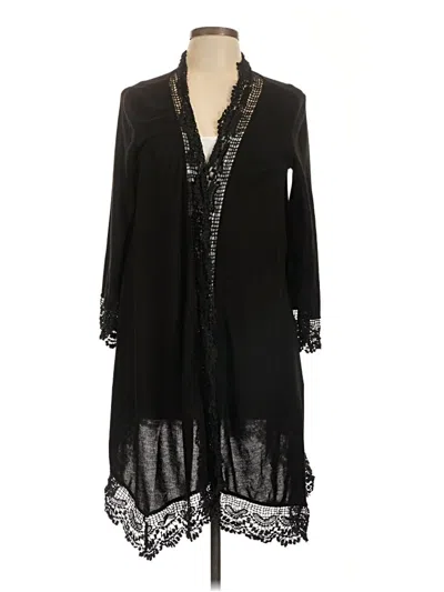 Pre-owned She + Sky Cardigan Sweater In Black