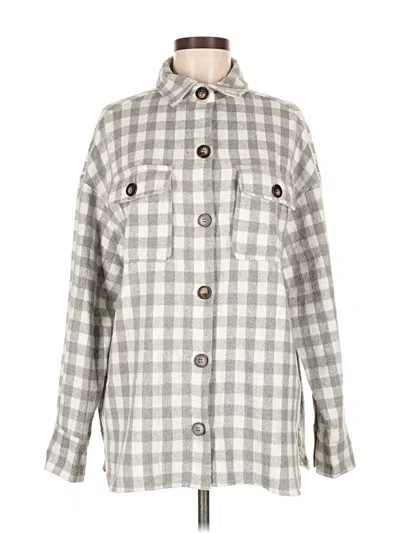 Pre-owned She + Sky Cardigan Sweater In Gray