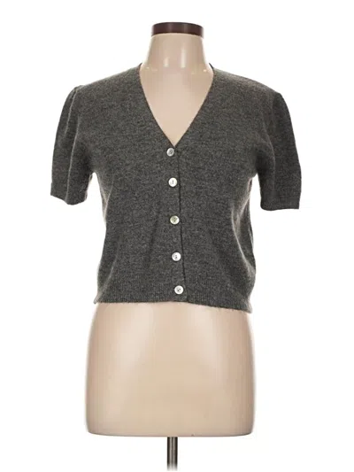Pre-owned She + Sky Cardigan Sweater In Gray