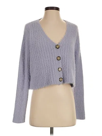 Pre-owned She + Sky Cardigan Sweater In Gray