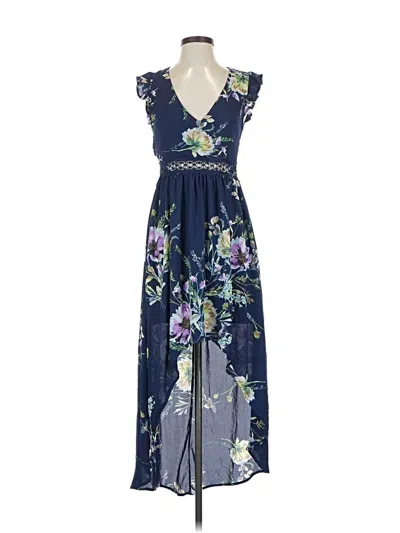 Pre-owned She + Sky Casual Dress In Blue