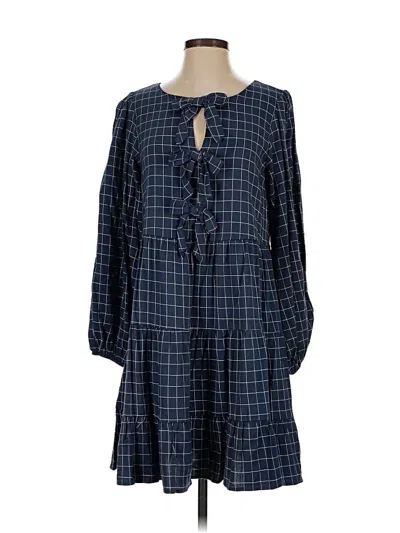 She + Sky Casual Dress In Blue