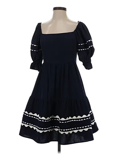 She + Sky Casual Dress In Blue