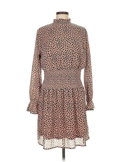 Pre-owned She + Sky Casual Dress In Brown