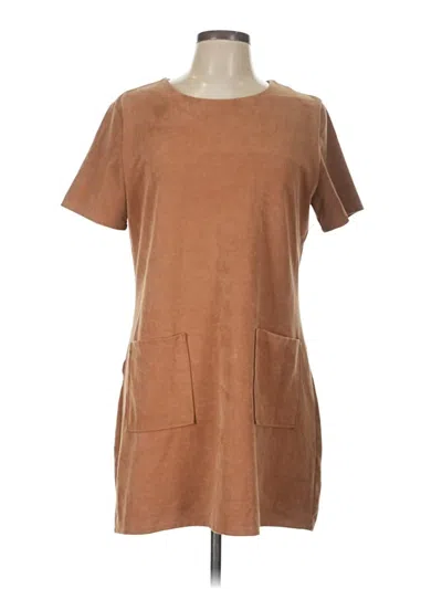 Pre-owned She + Sky Casual Dress In Brown