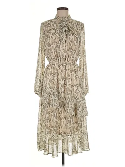 Pre-owned She + Sky Casual Dress In Brown