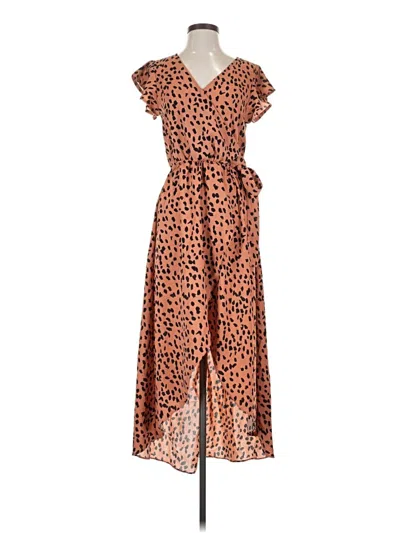 Pre-owned She + Sky Casual Dress In Brown