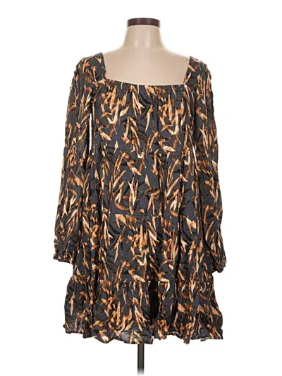 Pre-owned She + Sky Casual Dress In Brown