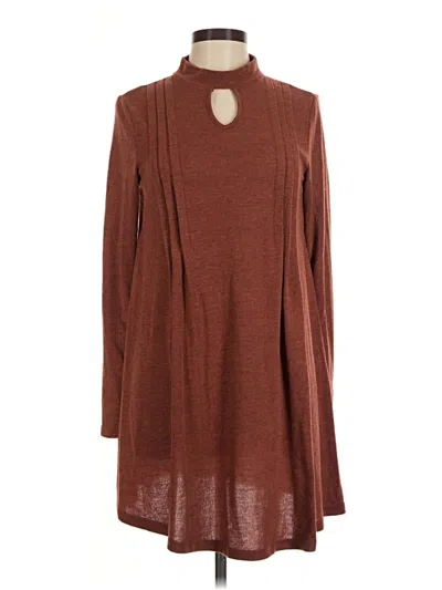 Pre-owned She + Sky Casual Dress In Brown