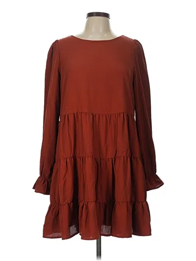 Pre-owned She + Sky Casual Dress In Brown