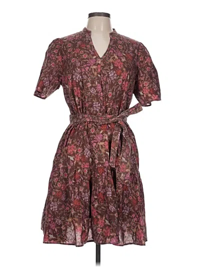 Pre-owned She + Sky Casual Dress In Burgundy