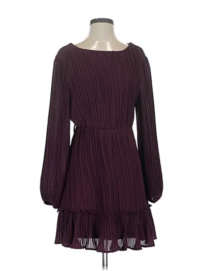 Pre-owned She + Sky Casual Dress In Burgundy
