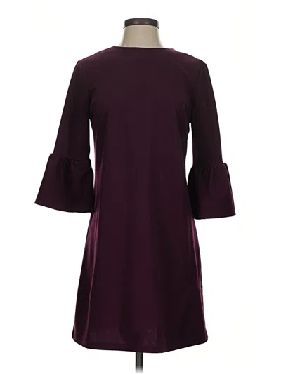 Pre-owned She + Sky Casual Dress In Burgundy