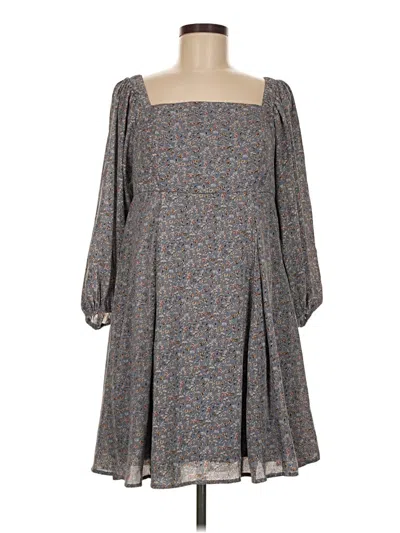 Pre-owned She + Sky Casual Dress In Gray