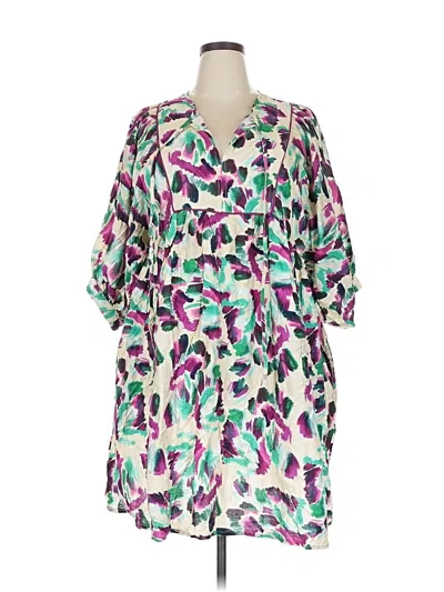 She + Sky Casual Dress In Green