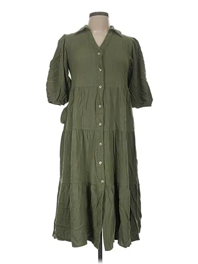 Pre-owned She + Sky Casual Dress In Green
