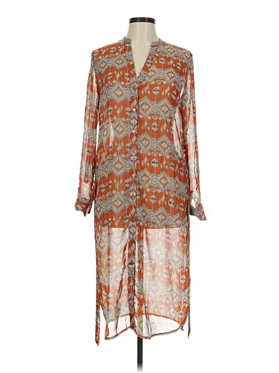 Pre-owned She + Sky Casual Dress In Orange