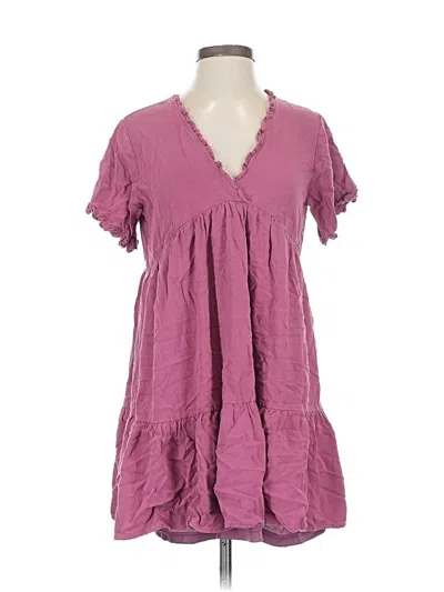 Pre-owned She + Sky Casual Dress In Purple
