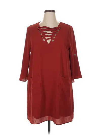 Pre-owned She + Sky Casual Dress In Red