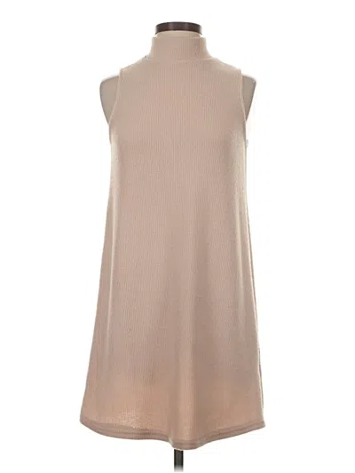 Pre-owned She + Sky Casual Dress In Tan