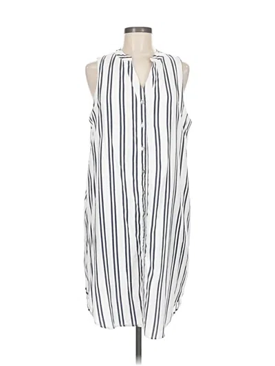 Pre-owned She + Sky Casual Dress In White