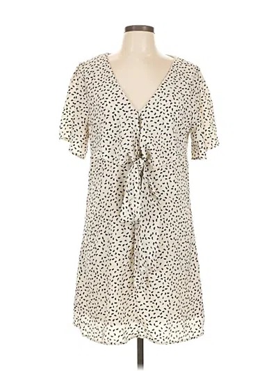 Pre-owned She + Sky Casual Dress In White