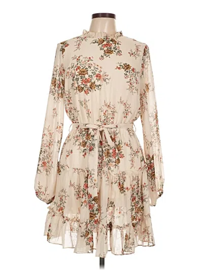 Pre-owned She + Sky Casual Dress In White