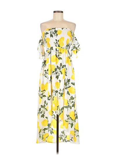 Pre-owned She + Sky Casual Dress In Yellow