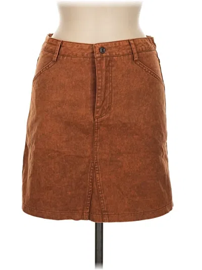 Pre-owned She + Sky Casual Skirt In Brown