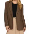 She + Sky Cher Blazer In Mocha Brown In Brown