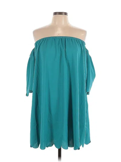 Pre-owned She + Sky Cocktail Dress In Blue